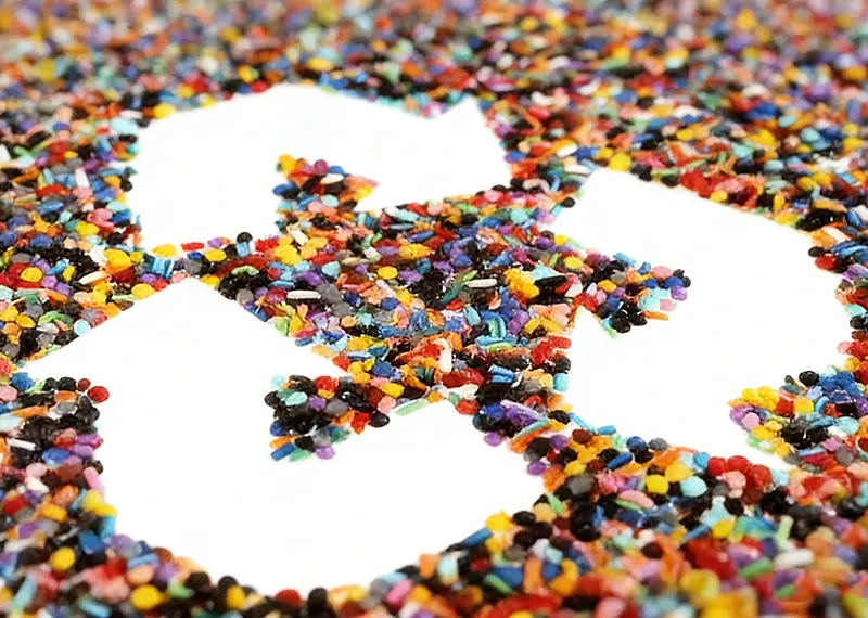 Az újrahasznosítható nyersanyagrészecskék ereje